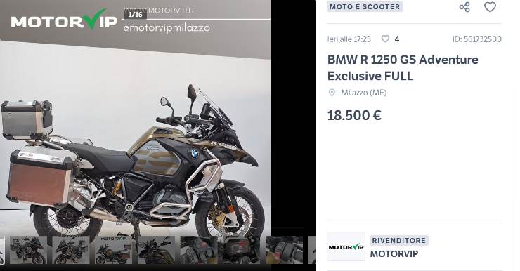 BMW R 1250 GS Adventure prezzo