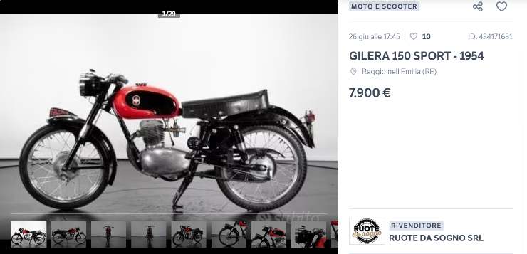Gilera 150 Sport prezzo